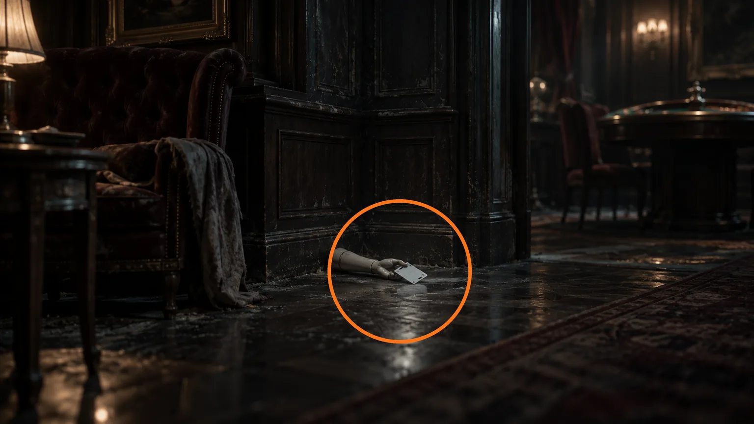 Location guide visual for East Wing Keycard in Resident Evil: Requiem