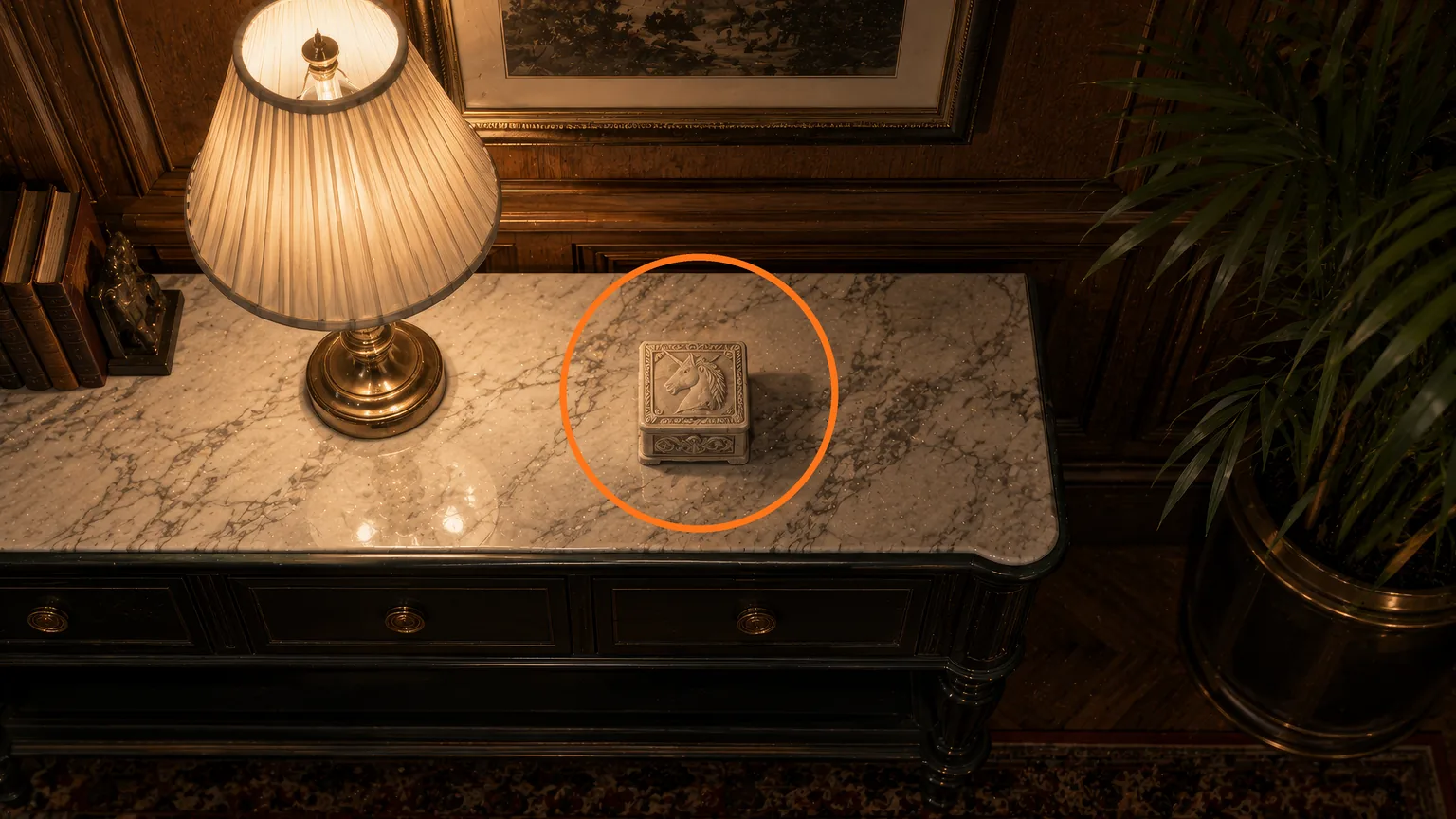 Location guide visual for Red Jewel in Resident Evil: Requiem