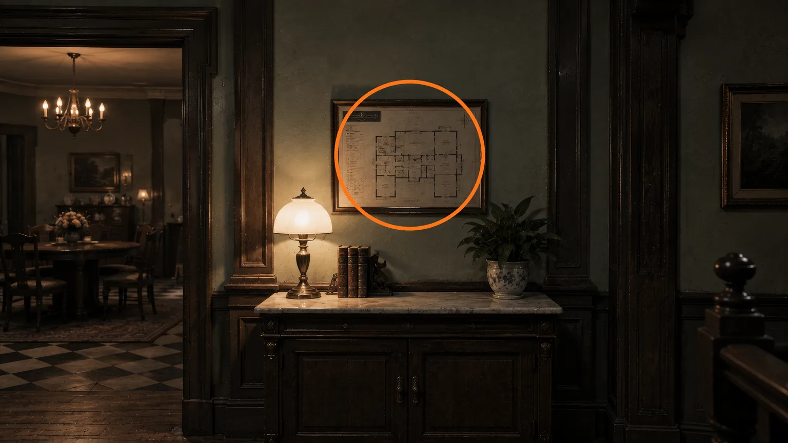 Location guide visual for Care Center East Wing Map in Resident Evil: Requiem
