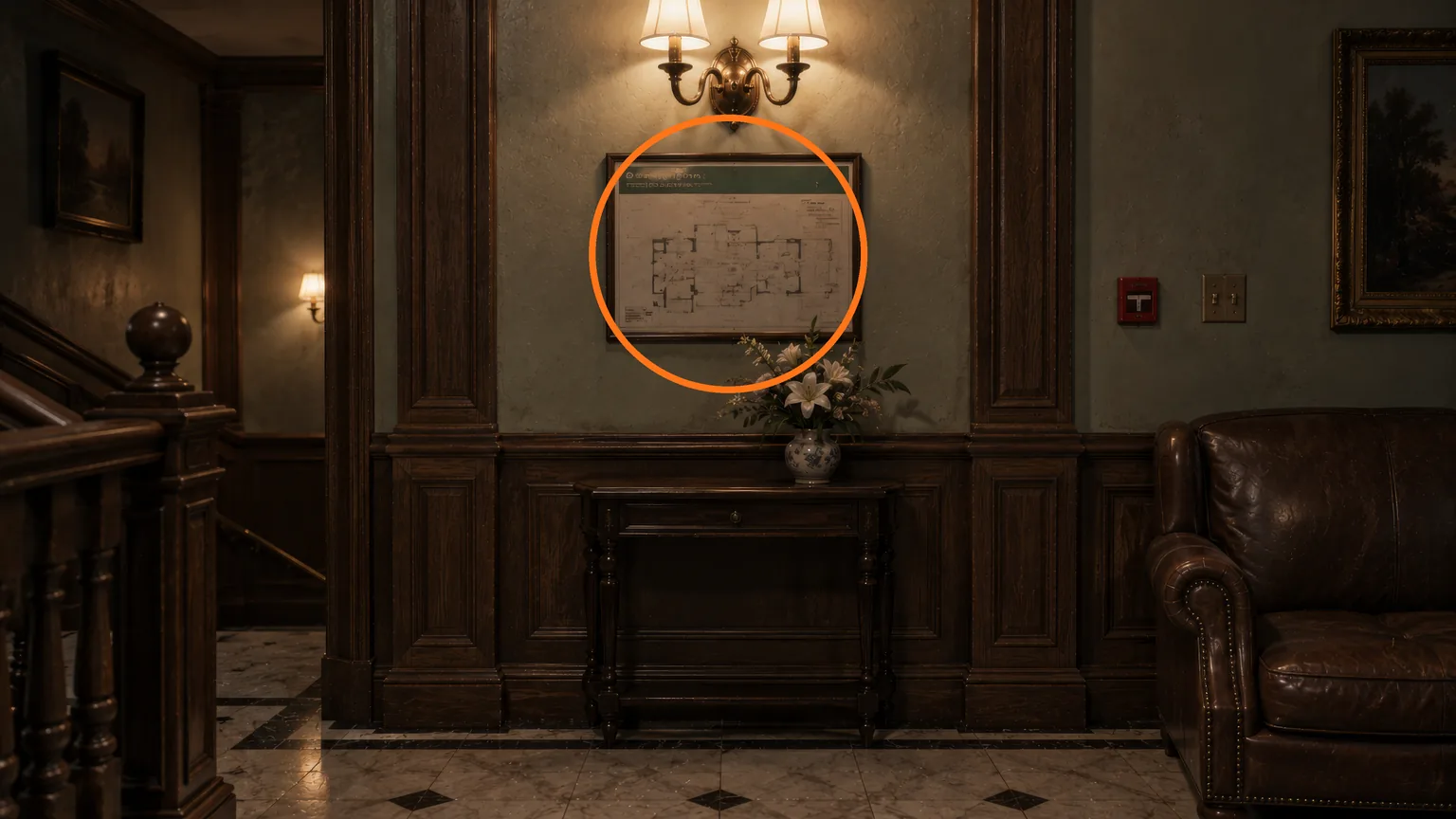 Location guide visual for Care Center West Wing Map in Resident Evil: Requiem
