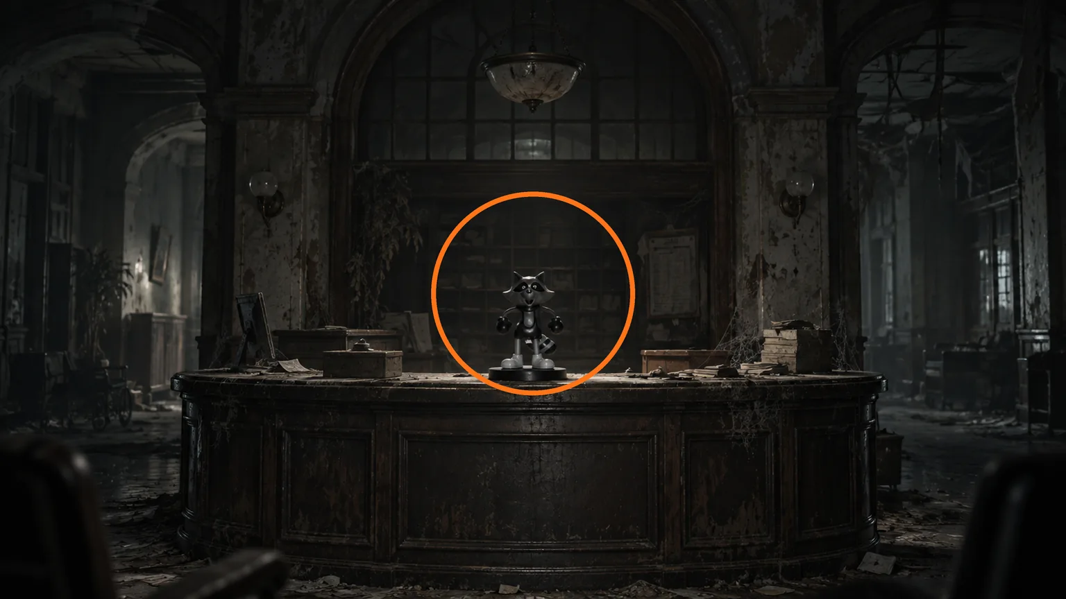 Location guide visual for Mr. Raccoon #2 in Resident Evil: Requiem