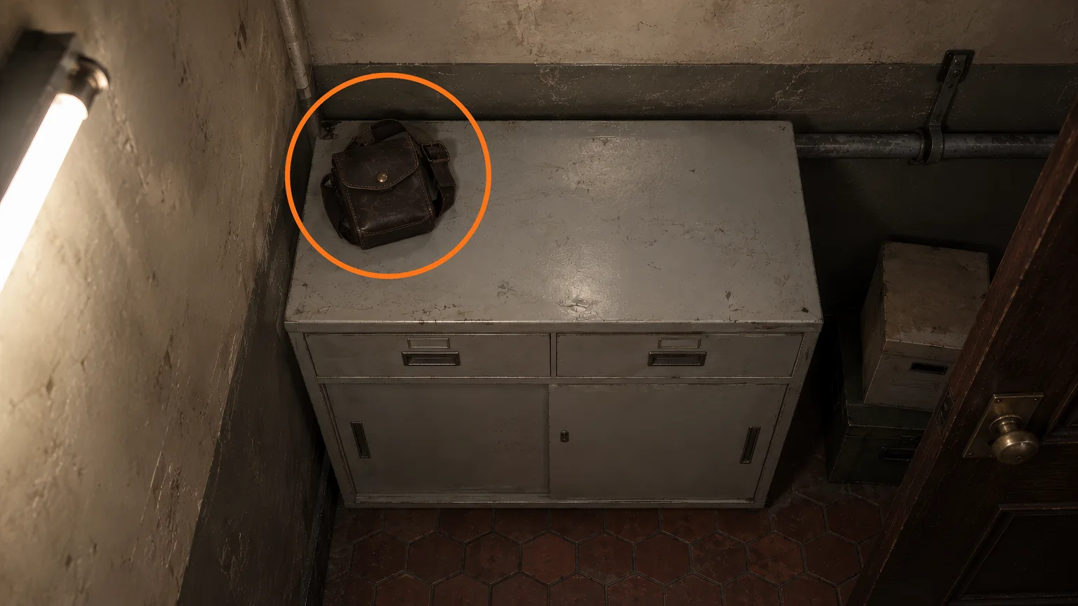 Location guide visual for Hip Pouch in Resident Evil: Requiem