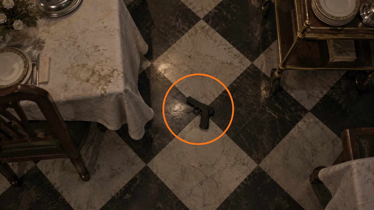 Location guide visual for B934 (Pistol) in Resident Evil: Requiem