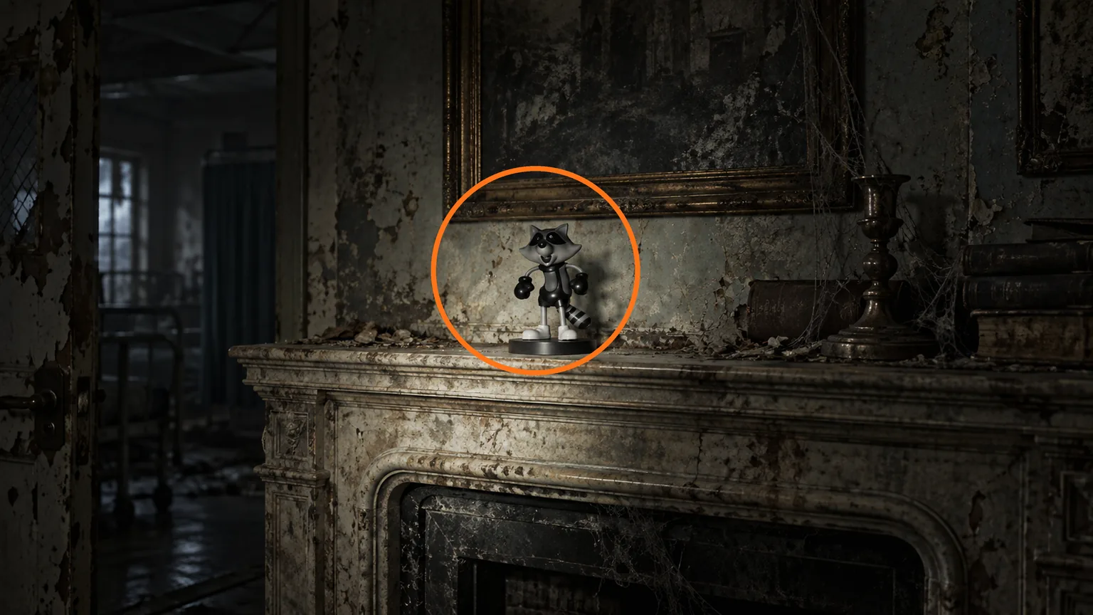 Location guide visual for Mr. Raccoon #1 in Resident Evil: Requiem