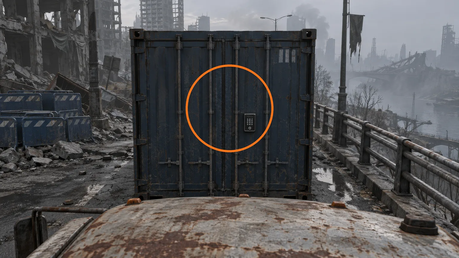 Location guide visual for BSAA Container #3 in Resident Evil: Requiem