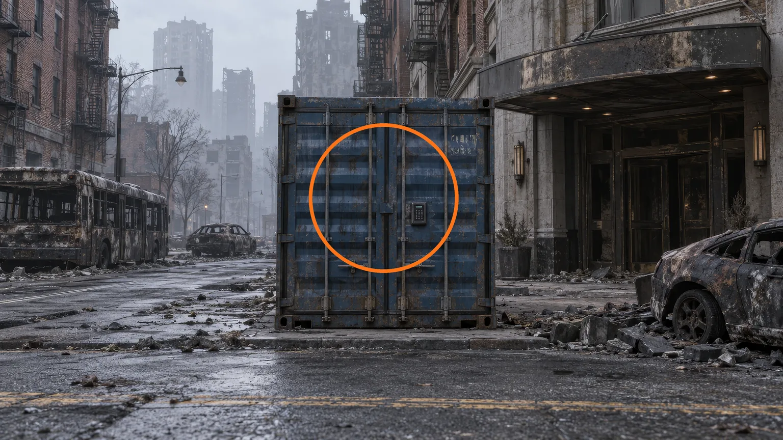 Location guide visual for BSAA Container #4 in Resident Evil: Requiem