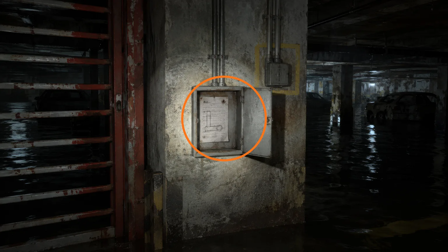 Location guide visual for File #51 - Battery Storage Locations in Resident Evil: Requiem