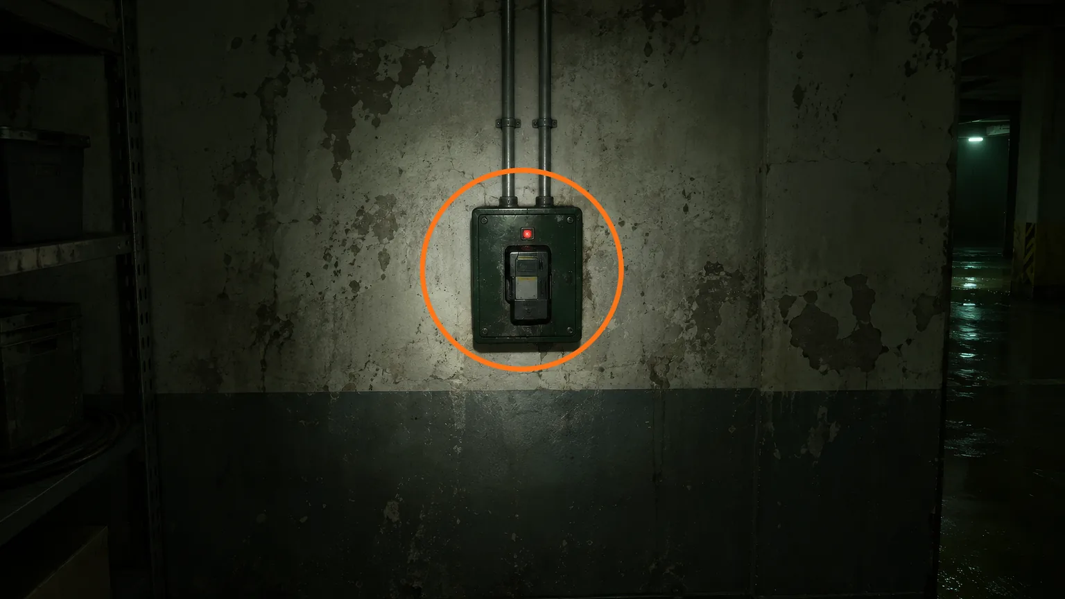 Location guide visual for Battery #1 in Resident Evil: Requiem