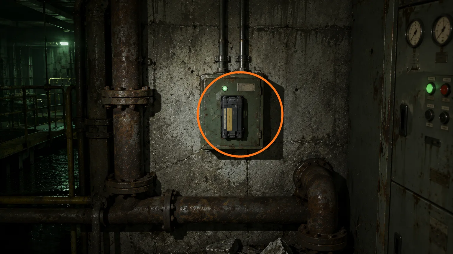 Location guide visual for Battery #2 in Resident Evil: Requiem
