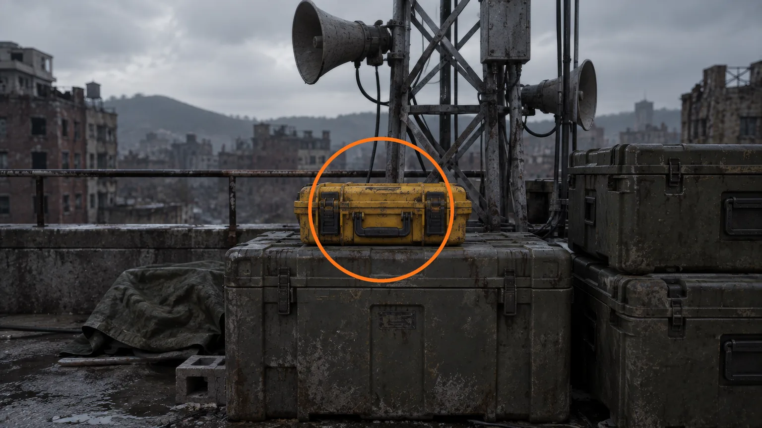 Location guide visual for Broken Signal Receiver in Resident Evil: Requiem