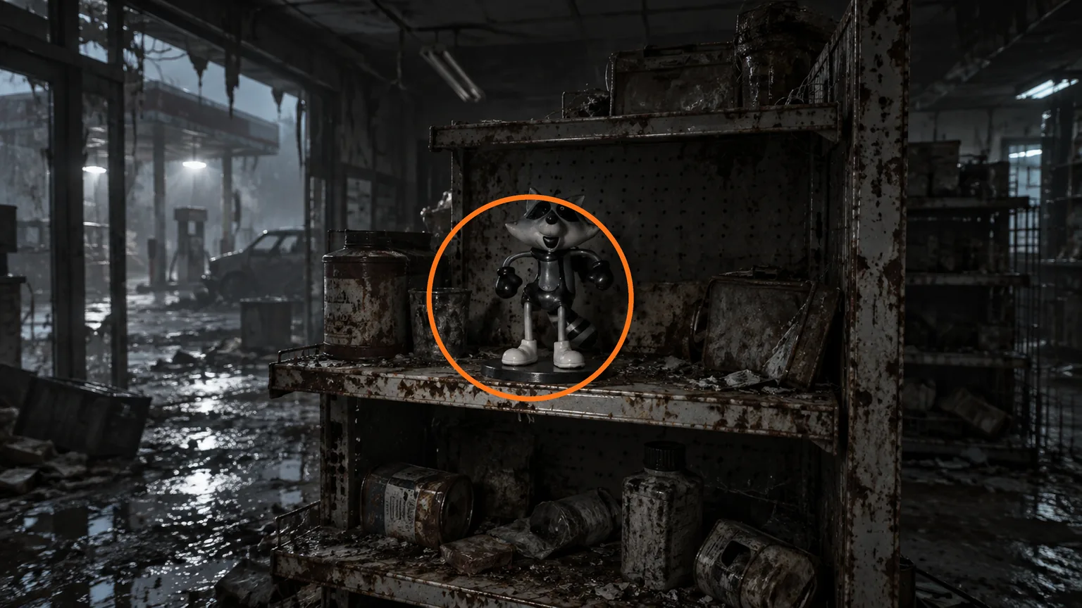 Location guide visual for Mr. Raccoon #16 in Resident Evil: Requiem