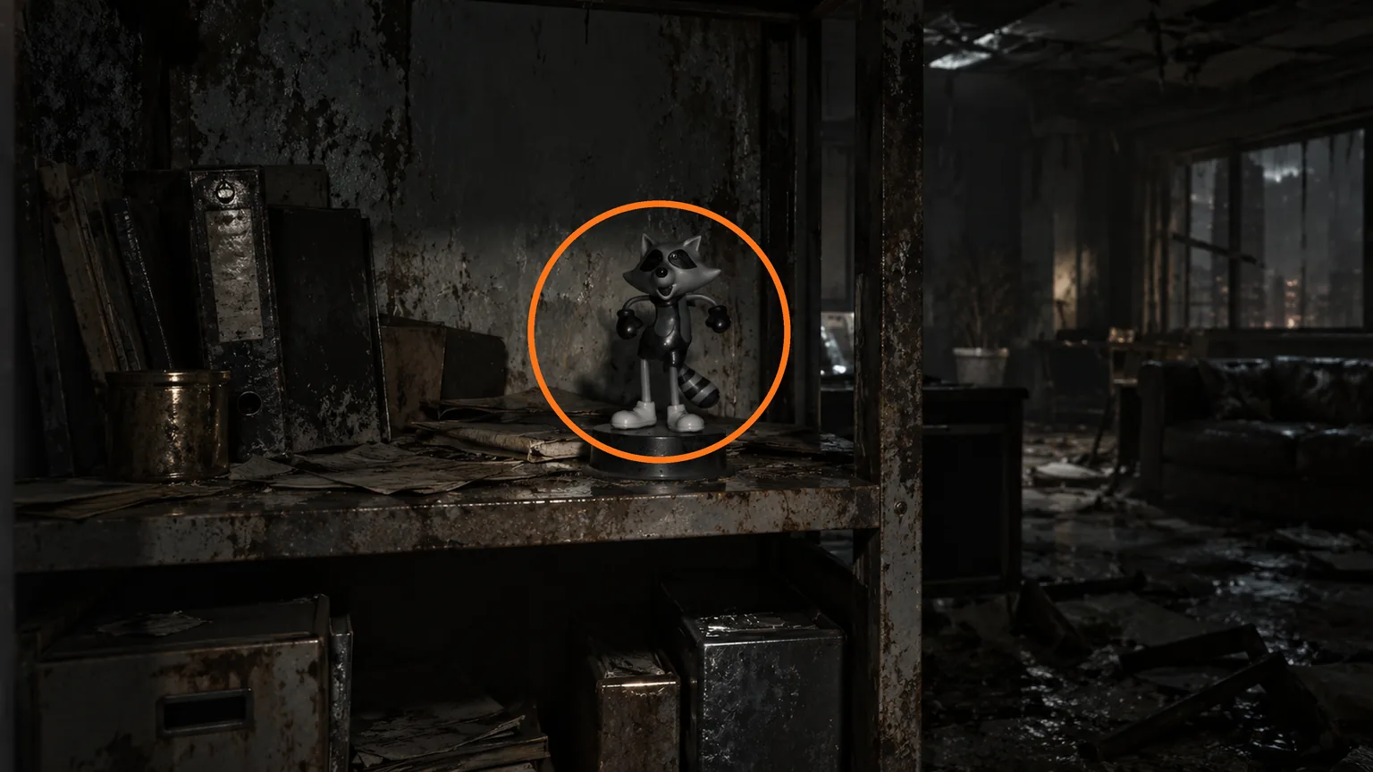 Location guide visual for Mr. Raccoon #19 in Resident Evil: Requiem