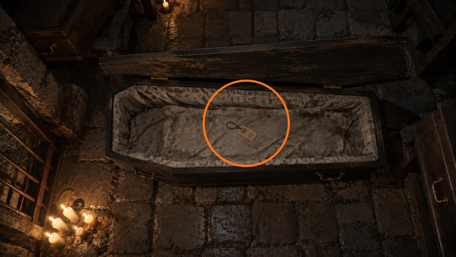 Location guide visual for File #62 - Toe Tag in Resident Evil: Requiem