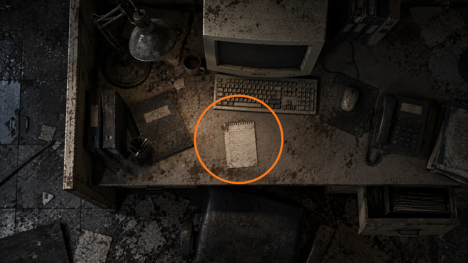 Location guide visual for File #60 - Barry's To Do List in Resident Evil: Requiem