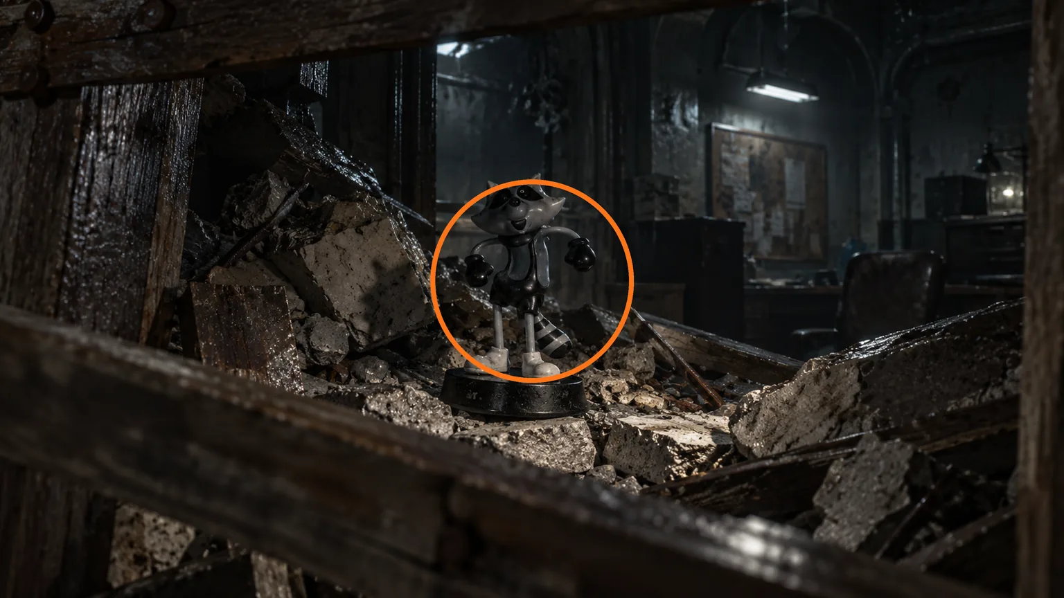Location guide visual for Mr. Raccoon #21 in Resident Evil: Requiem