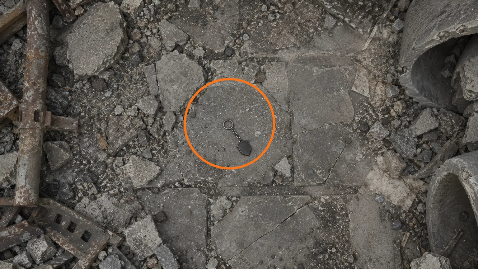 Location guide visual for R.P.D. Charm in Resident Evil: Requiem