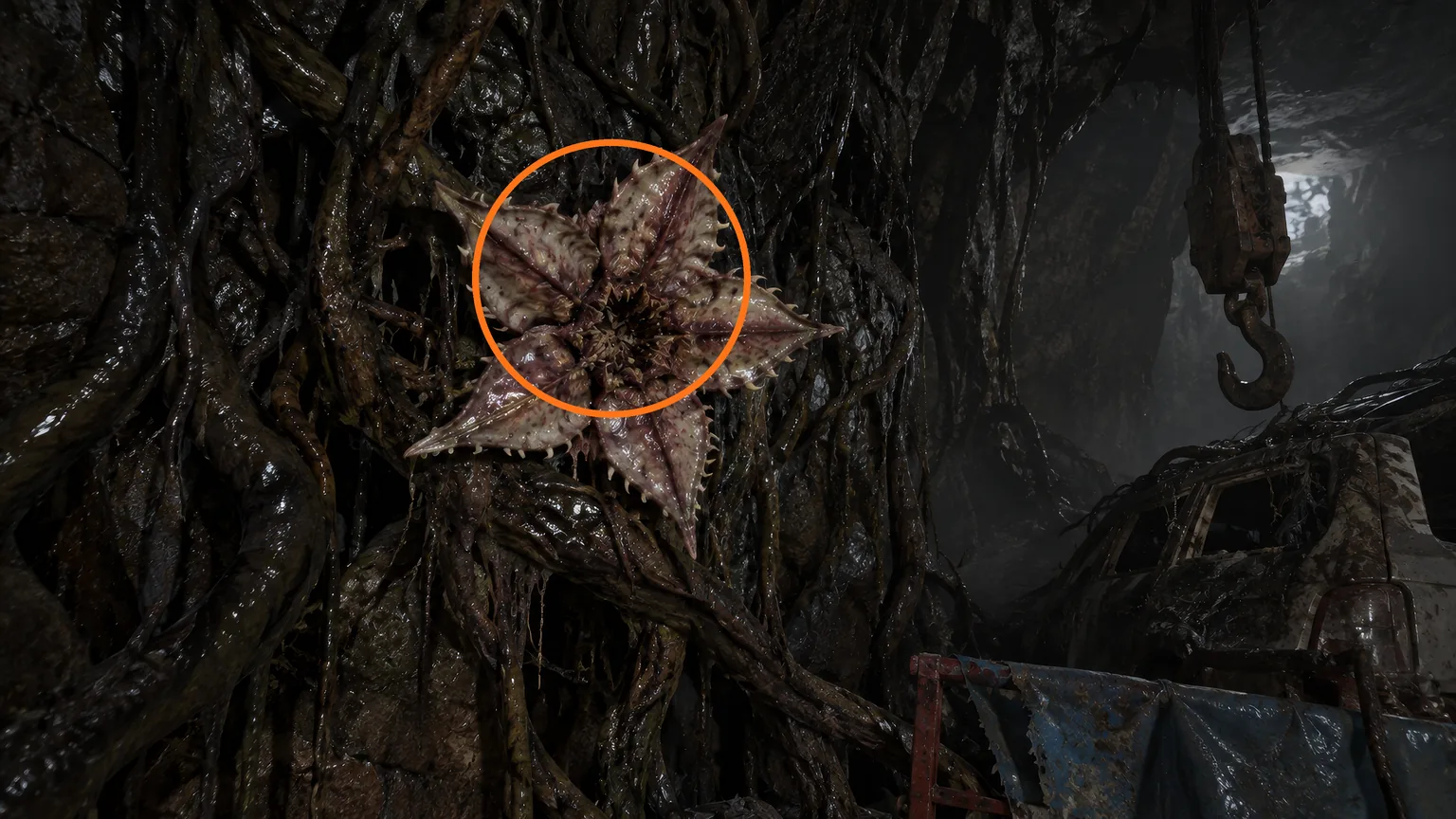 Location guide visual for Plant 43 Seedling #3 in Resident Evil: Requiem