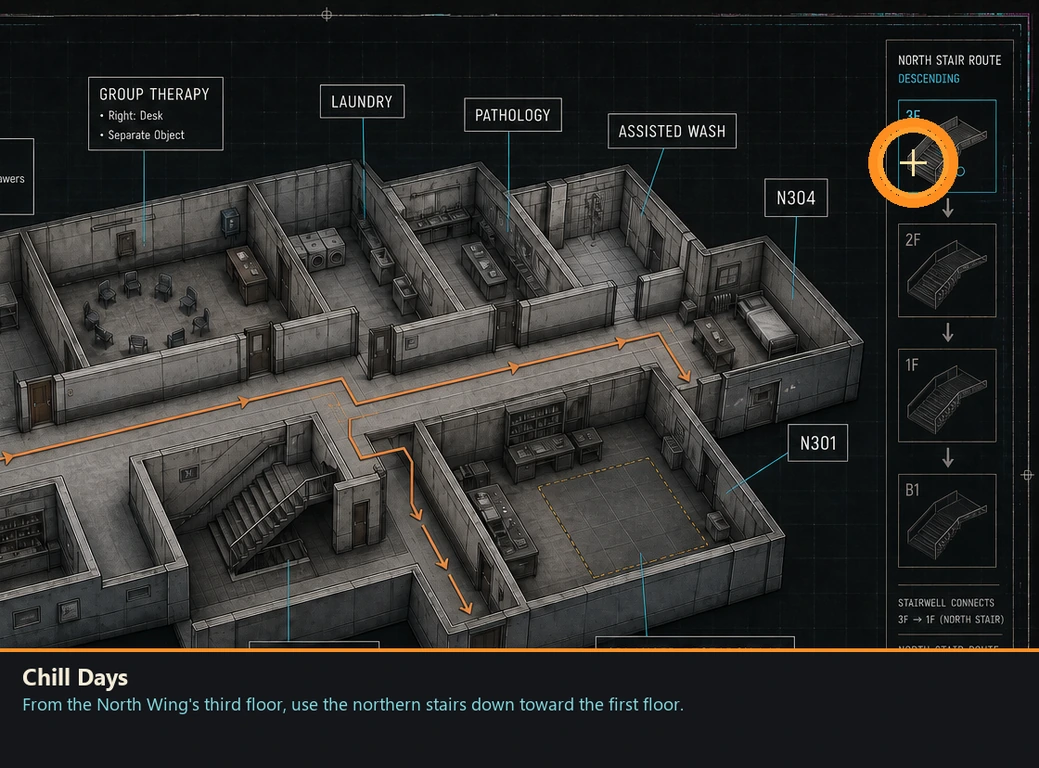 Location guide visual for Chill Days in Romeo Is a Dead Man