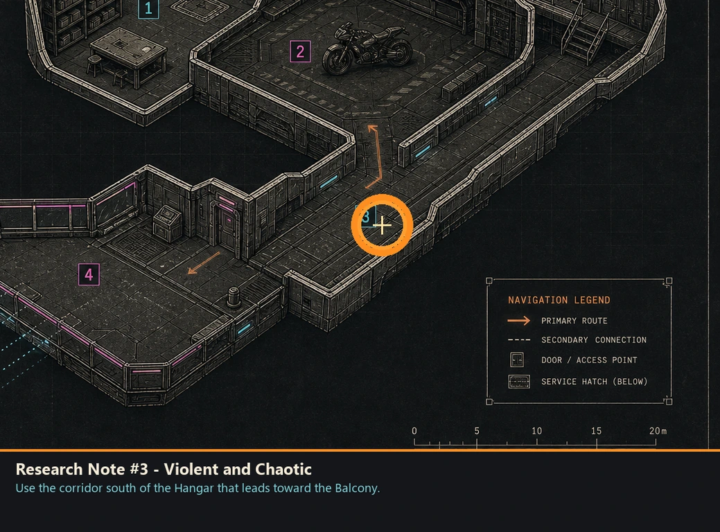 Location guide visual for Research Note #3 - Violent and Chaotic in Romeo Is a Dead Man