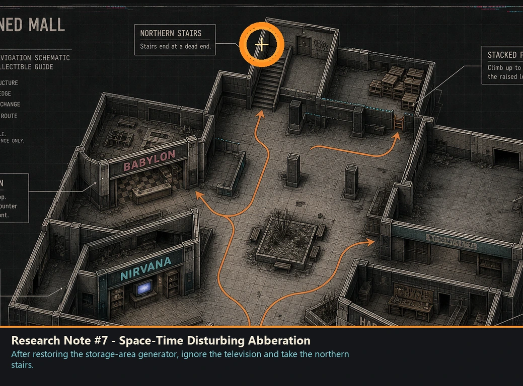 Location guide visual for Research Note #7 - Space-Time Disturbing Abberation in Romeo Is a Dead Man