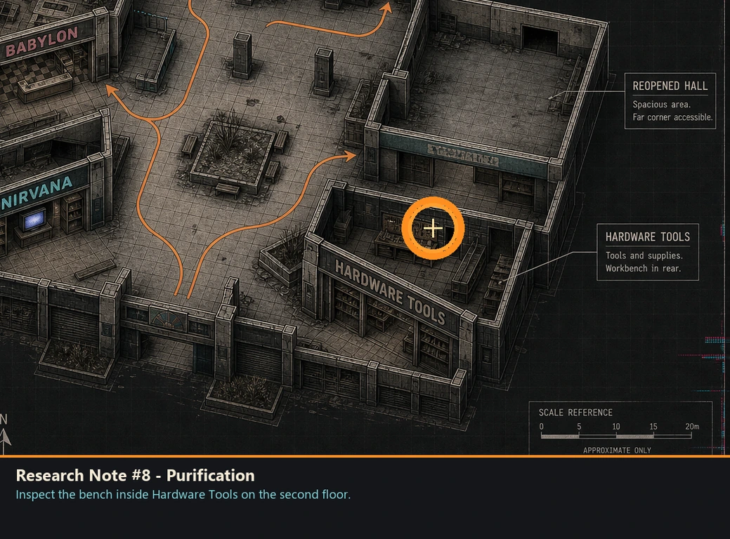 Location guide visual for Research Note #8 - Purification in Romeo Is a Dead Man