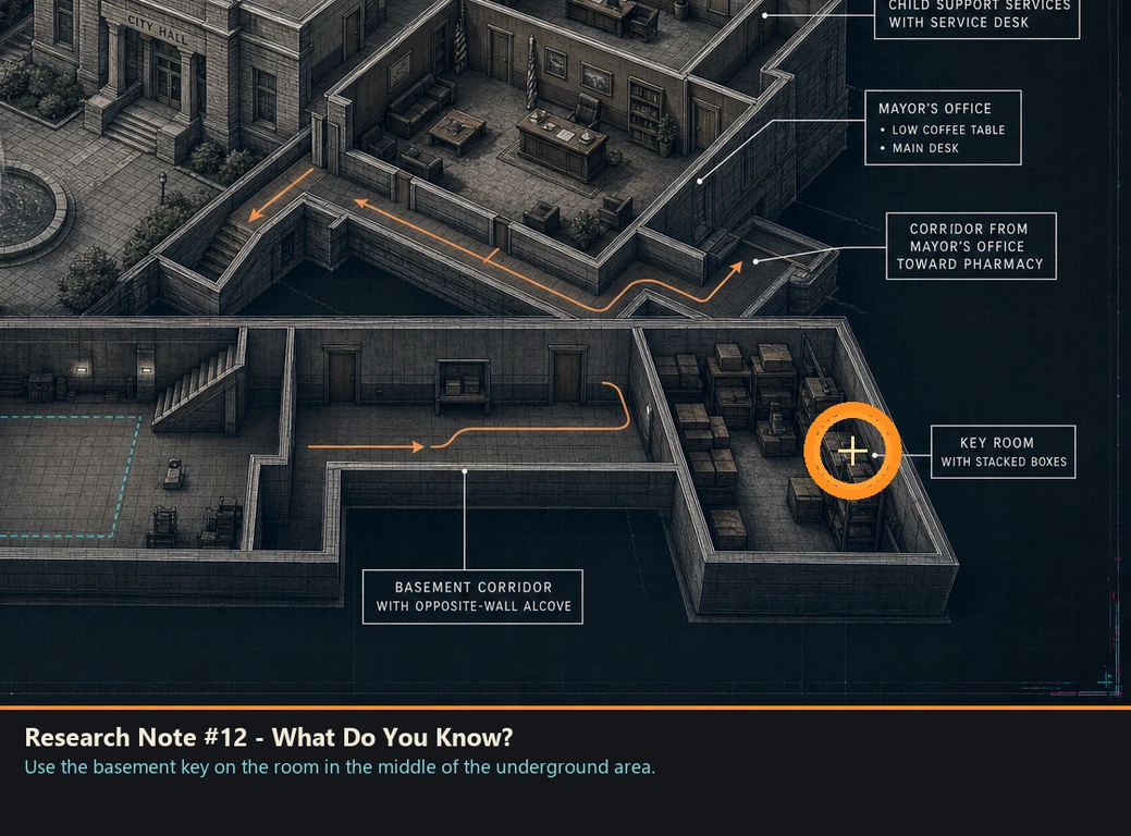 Location guide visual for Research Note #12 - What Do You Know? in Romeo Is a Dead Man