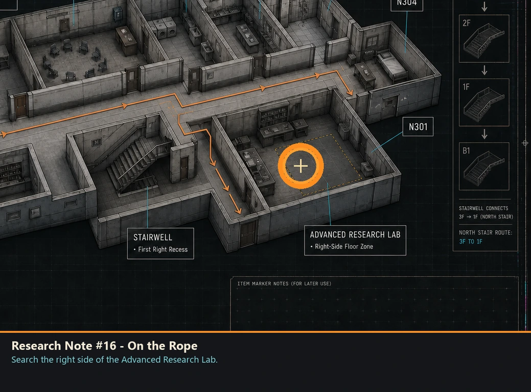Location guide visual for Research Note #16 - On the Rope in Romeo Is a Dead Man