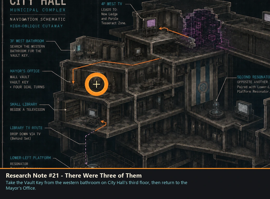Location guide visual for Research Note #21 - There Were Three of Them in Romeo Is a Dead Man